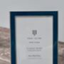 Isaac Jacobs Teal And Silver Plated Border Photo Frame, thumbnail 2 of 3