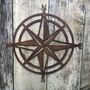 Metal Compass Garden Wall Fence Feature Decoration Sign, thumbnail 4 of 6