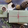 Green Gingham Paper Fibre Wrapping Paper, thumbnail 11 of 12
