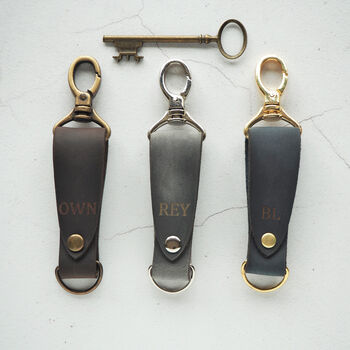 Customized Leather Key Fob, 2 of 4