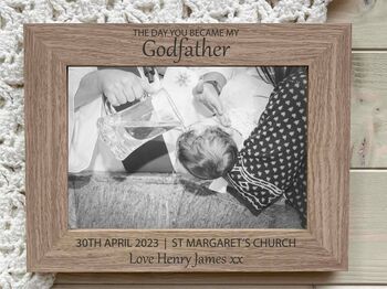 The Day You Became My Godfather Photo Frame, 2 of 2