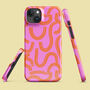 Pink Swirls Snap Phone Case For iPhone And Samsung, thumbnail 1 of 4