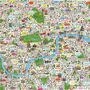 Limited Edition London Illustrated Map Print, thumbnail 3 of 4