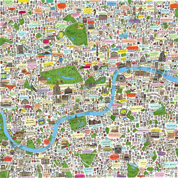 Limited Edition London Illustrated Map Print, 3 of 4