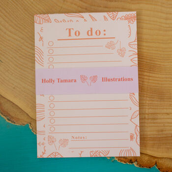 Pink Botanical To Do List, 6 of 6