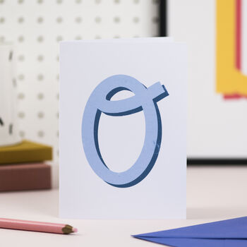 Colourful Initial Letter Card, 9 of 10