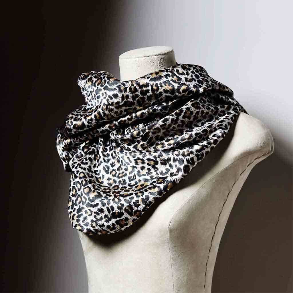 Leopard Print Neck Scarf By N Damus London   Original Leopard Print Neck Scarf 