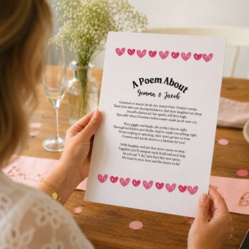 Personalised Hen Party Print Special Poem For Bride To Be, 2 of 7