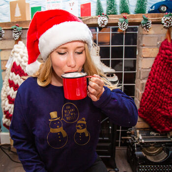 'The Vegan's Ate My Nose' Snowman Christmas Jumper, 5 of 9