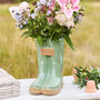 Personalised Large Green Garden Welly Boots Planter, thumbnail 1 of 9