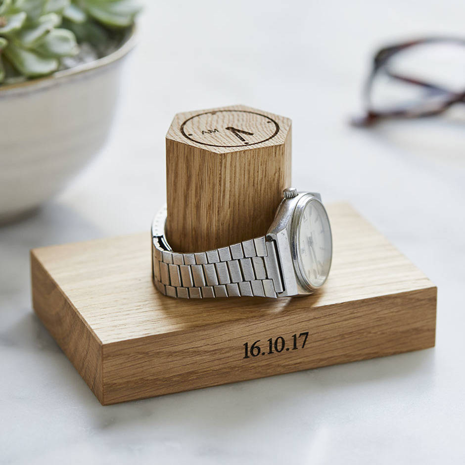 Personalised Time And Date Of Birth Watch Stand By MijMoj Design 