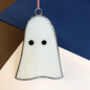 Handmade Glass Ghost Hanging Decoration, thumbnail 2 of 2