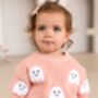 Halloween Ghost Applique Knit Jumper, thumbnail 3 of 6