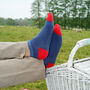 Peace Blue And Lux Taylor Blue Men's Trainer Socks Bundle, thumbnail 2 of 7