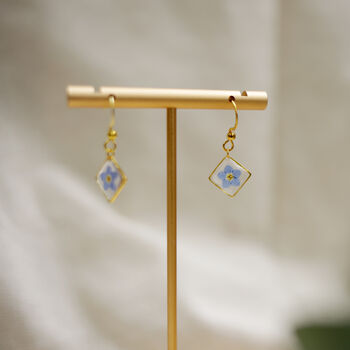 Forget Me Not Minimalist Silver Or Gold Earrings, 5 of 12