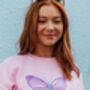 Large Embroidered Butterfly Sweater, thumbnail 3 of 7