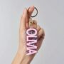 Personalised Acrylic Glitter Key Chains Key Rings Bag Charm, thumbnail 5 of 9