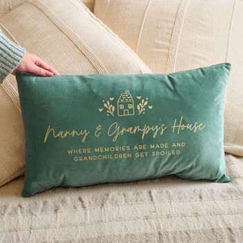 Personalised Special Place Mother's Day Velvet Cushion, 2 of 4