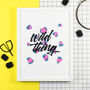 Wild Thing Modern Cross Stitch Kit, thumbnail 1 of 4