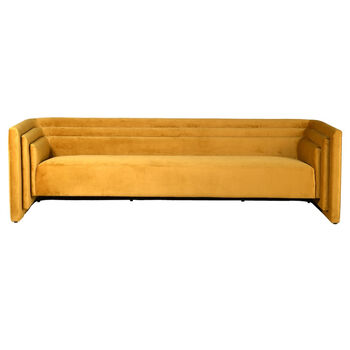 Valencia Gold Velvet Sofa, 8 of 9