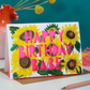 Neon Floral Papercut Birthday Four Pack, thumbnail 4 of 5