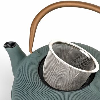 Cast Iron Teapot Sichuan 1000ml With Steel Filter, 7 of 11