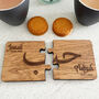 Personalised Arabic Jigsaw Coasters Set Of Two, thumbnail 3 of 6