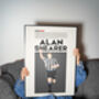 Alan Shearer Newcastle Football Poster, thumbnail 3 of 6