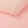 Heart Hoop Earrings In Rose Gold Fill, thumbnail 2 of 9
