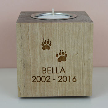 Pet Memorial Tea Light Candle Holder, 4 of 5