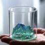 Blue Hidden Mountain Glass, thumbnail 1 of 4