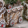 Traditional Gingerbread Steam Train Ornament, thumbnail 3 of 5