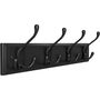 Wall Mounted Coat Rack With Four Tri Hooks, thumbnail 2 of 7