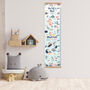Personalised Mermaids In The Sea Height Chart, thumbnail 1 of 5