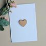 Mini Wooden Heart Token And Card, thumbnail 1 of 2