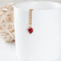 Tiny Red Heart Necklace, thumbnail 7 of 9