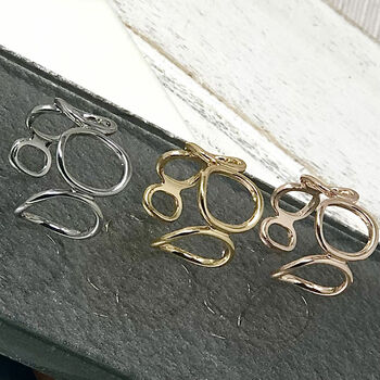 Chain Of Circles Adjustable Dress Ring, 5 of 8