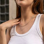 Sterling Silver Essential V Wishbone Necklace, thumbnail 2 of 7