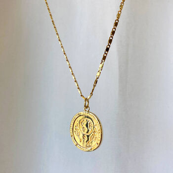 Peace On Earth Gold Plated Christmas Necklace, 5 of 7
