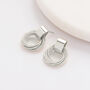 Twisted Rope Design Hoop Earrings, thumbnail 2 of 3