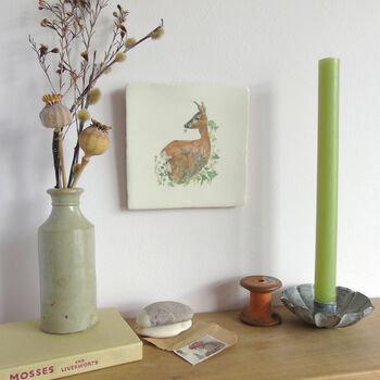 Roe Deer Ceramic Tile Wall Art, 11 of 11