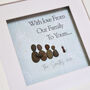 Christmas Pebble Art 'From Our Family To yours', thumbnail 1 of 3
