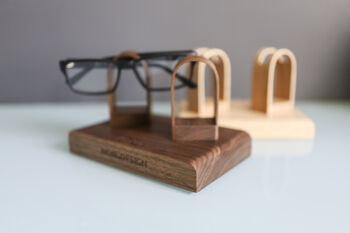 Luxury Walnut Double Glasses Stand Holder Personalised, 7 of 7