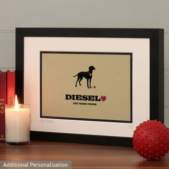 Personalised Viszla Print For One Or Two Dogs, 12 of 12