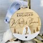 Our First Christmas Engaged Penguin Love Decoration, thumbnail 4 of 5