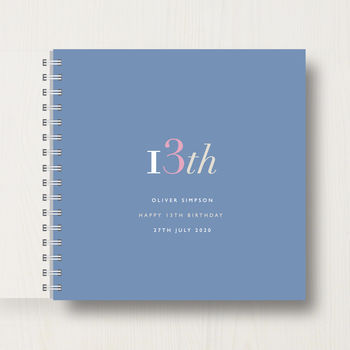 Personalised 13th Birthday Memory Book Or Album, 9 of 12