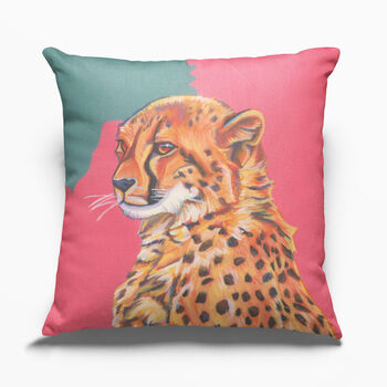Lion And Cheetah Animal Cushion, 7 of 12