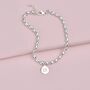 Personalised Silver Birthday Birthstone Bracelet, thumbnail 4 of 9