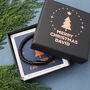 Personalised Christmas Leather Bangle For Men, thumbnail 6 of 6