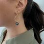 Circle Drop Earrings, thumbnail 4 of 5